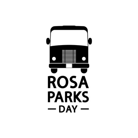Rosa Parks Day, civil rights activist. American activist.のイラスト素材