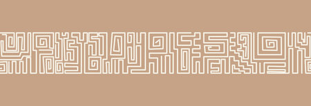 Geometric pattern in African style. Seamless pattern.のイラスト素材