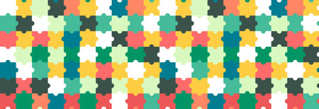 Puzzle  pattern. Background or paper wrapping.