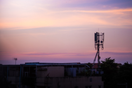 Twilight in the eveningの写真素材