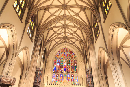 Interior of Trinity Church in New York Cityのeditorial素材