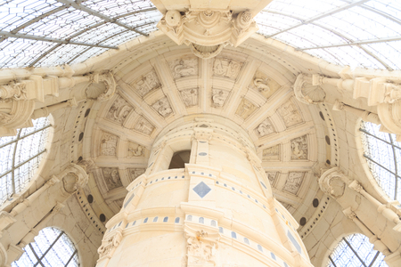 Chambord, France - June 14, 2014: The Castle of Chambord on June 14, 2014 in Chambord France. This beautiful castle is located in the Loire-et-Cher Department in the Centre Regionのeditorial素材