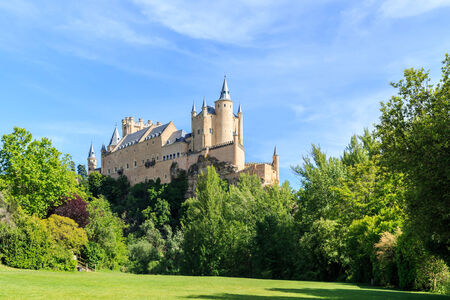 The famous Alcazar of Segovia, Castilla y Leon, Spainのeditorial素材