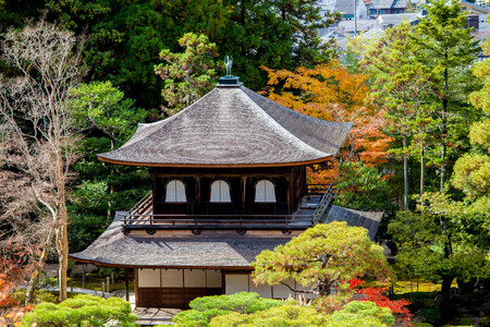 World Heritage Site - the Temple of the Silver Pavilion, Kyoto, Japanのeditorial素材