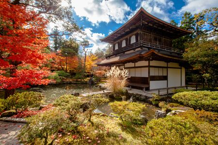 Ginkaku-ji, the Temple of the Silver Pavilion, is a Zen temple in the Sakyo ward of Kyoto, Japanのeditorial素材
