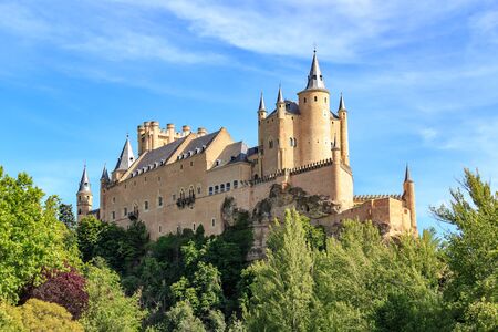 The famous Alcazar of Segovia, Spainのeditorial素材
