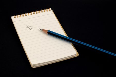 Notepad and Pencil with Dollar Signの写真素材