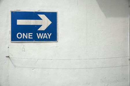 One Way Signの写真素材