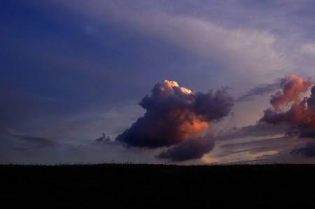 Clouds at Sunsetの写真素材