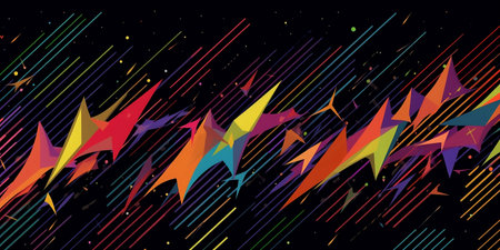 Abstract colorful background with stars. Vector Illustration. Eps 10.の素材
