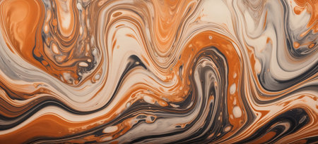Liquid marbling paint texture. Fluid painting abstract texture, Intensive color mix wallpaper.の素材