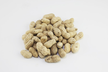 Dried peanuts in closeup