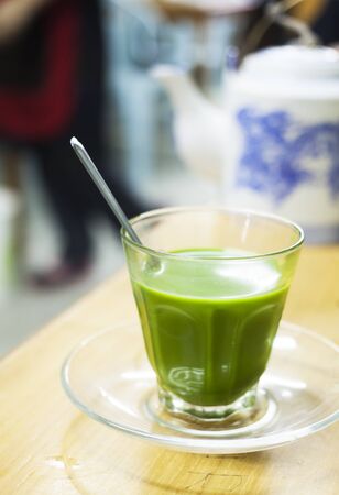 Hot milk teaの写真素材