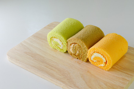 Jamroll cake dessertの写真素材