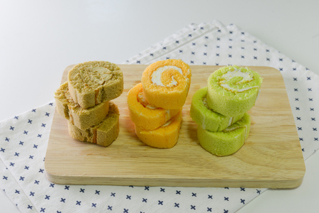 Jamroll cake dessertの写真素材