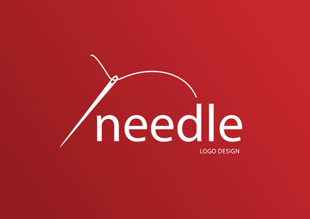 Needle logo designのイラスト素材