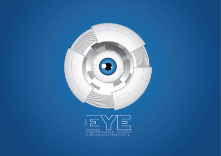Eye of future technology abstract backgroundのイラスト素材