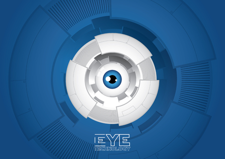 Eye of future technology abstract backgroundのイラスト素材