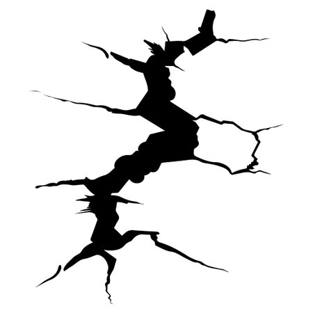 Unique abstract design featuring a dancing figure silhouette on a cracked surface, symbolizing movement and creativity. Perfect for artistic projects.のイラスト素材