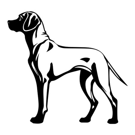 This striking silhouette of a dog captures the essence of grace and athleticism, perfect for various design and art projects. Ideal for pet lovers.のイラスト素材