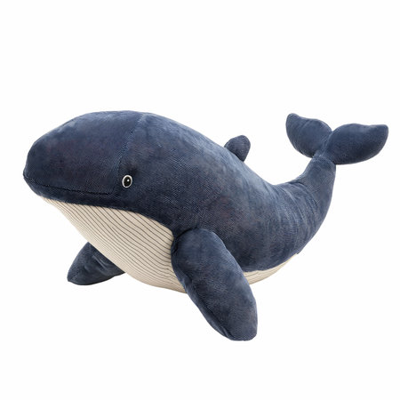 3D digital render of a cute whale isolated on white backgroundの写真素材