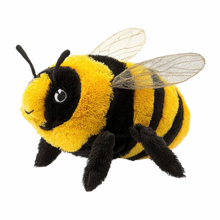 3d render of a bee isolated on white background with clipping pathの写真素材