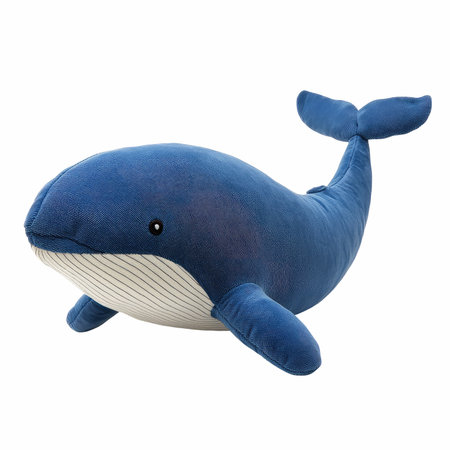 3D digital render of a blue whale isolated on white backgroundの写真素材