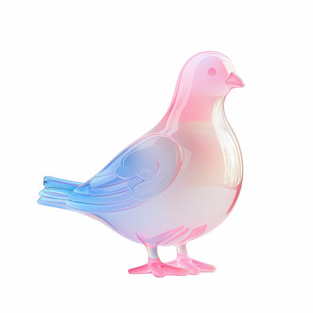 Pigeon on a white background. Vector illustration of a bird.の写真素材