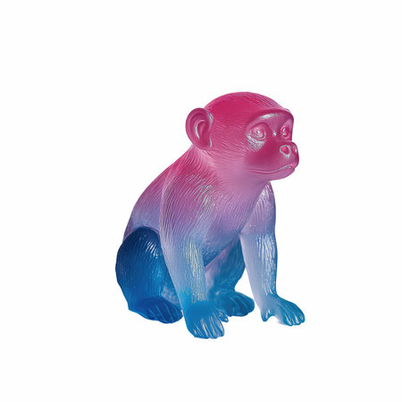 Monkey isolated on a white background. 3d illustration. Vector.の写真素材