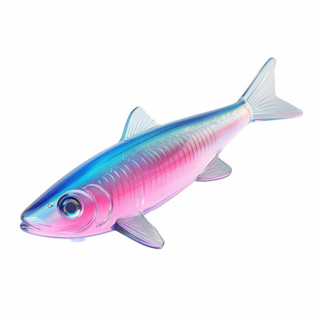 Illustration of a fish isolated on a white background with clipping path