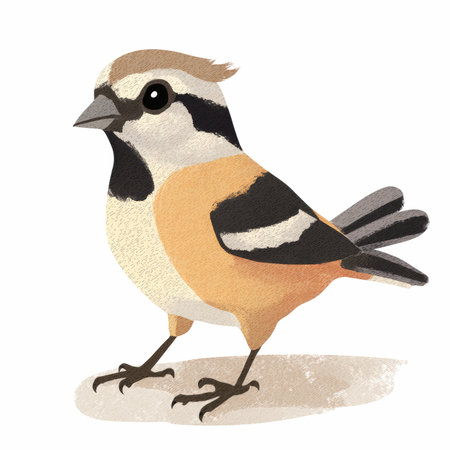 Watercolor illustration of a bullfinch on a white background.の写真素材