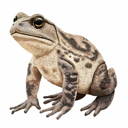 3D digital render of a toad isolated on white background.