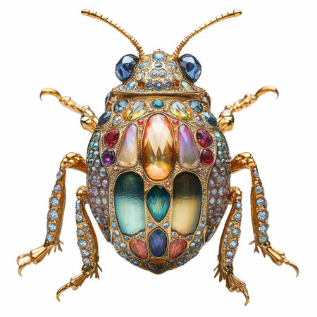 Beetle isolated on white background. 3d illustration.の写真素材