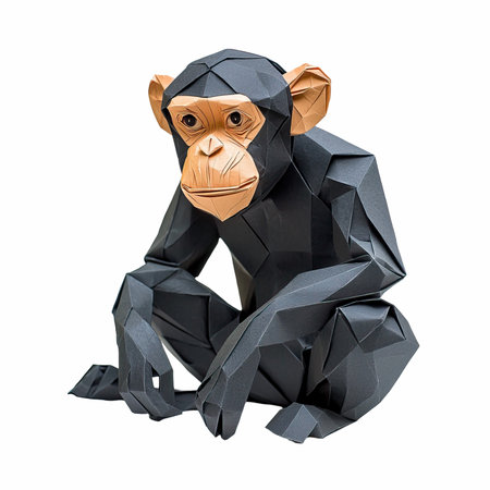 Monkey isolated on a white background. 3d rendering, 3d illustration.の写真素材