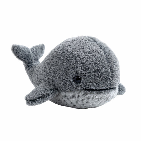 Cute little gray animal isolated on white background. 3d illustrationの写真素材