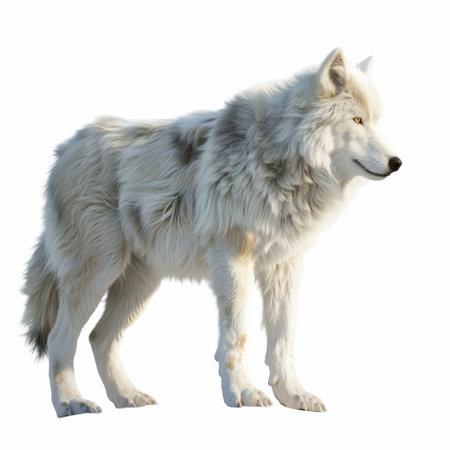 Samoyed dog isolated on white background.