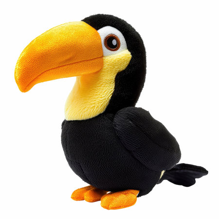 toucan toy isolated on white background. 3d illustration.の写真素材
