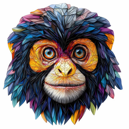 Zodiac sign Capricorn. Zodiac monkey. Vector illustration.の写真素材
