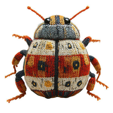 Cute ladybug isolated on white background.の写真素材