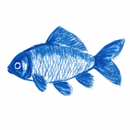 Fish icon. Vector illustration of a fish on a white background.の写真素材