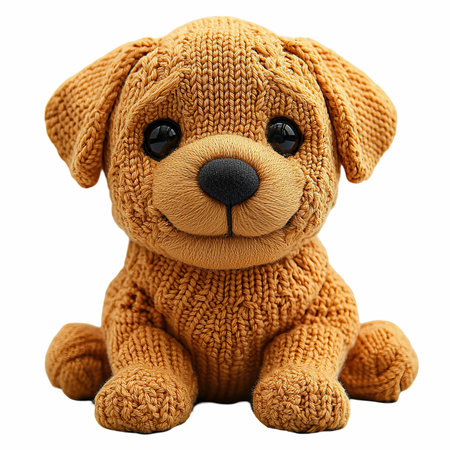toy dog isolated on white background with clipping path and full depth of fieldの写真素材