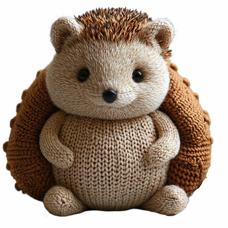 Hedgehog isolated on white background.の写真素材