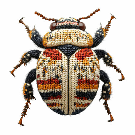 digital render of a chafer bug isolated on white backgroundの写真素材