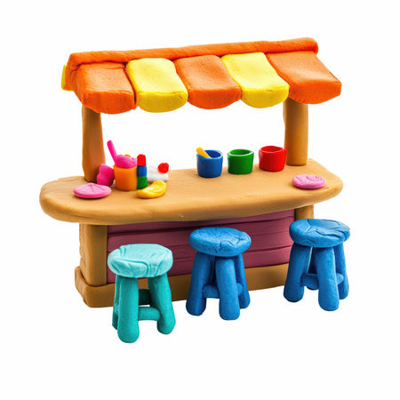 Children's toys for the development of motor skills on a white backgroundの写真素材