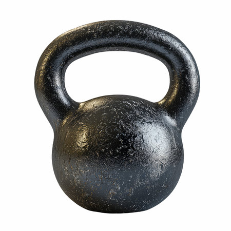 Kettlebell isolated on a white background. 3d render.の写真素材