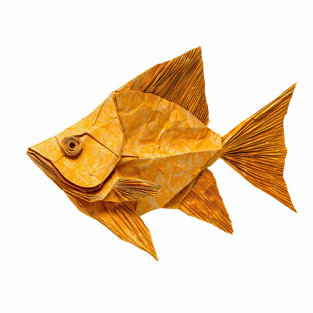 Gold fish isolated on white background with clipping path. 3d illustration