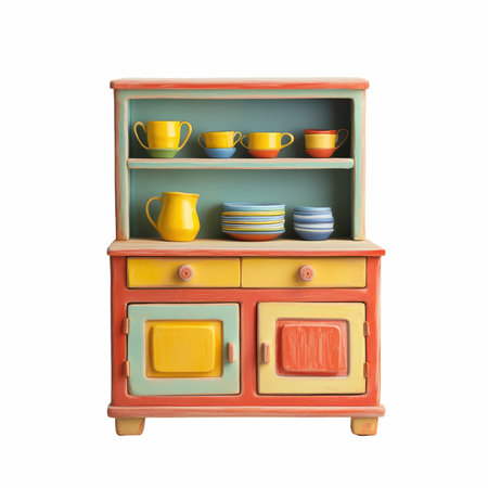 Cupboard isolated on white background. Clipping path included.の写真素材