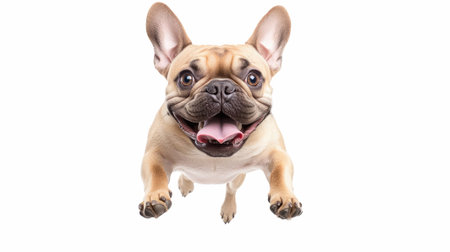 french bulldog isolated on a white background with clipping path.の写真素材