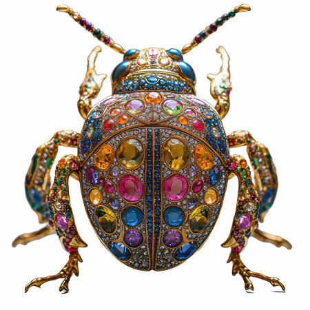 Beetle isolated on white background with clipping path. 3d illustration.