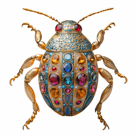 Beetle isolated on white background. 3d illustration.の写真素材